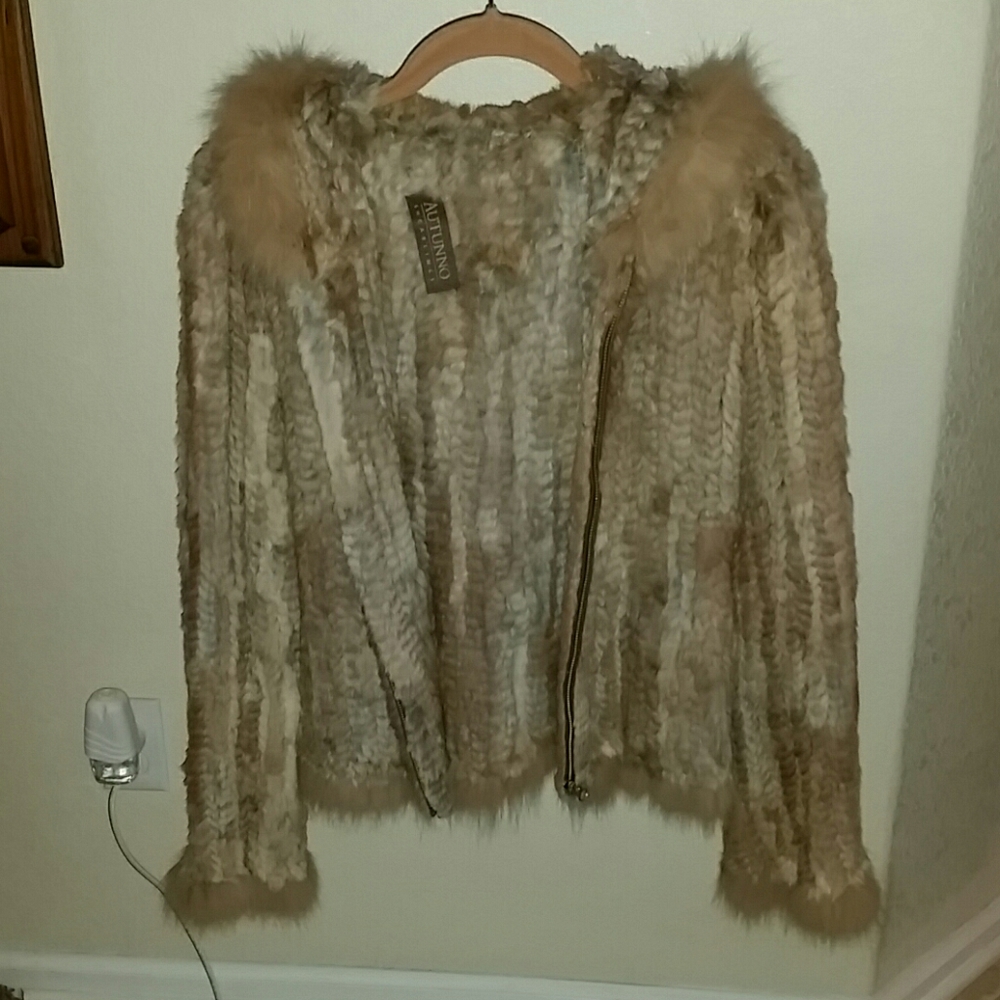 Rabbit hooded jacket